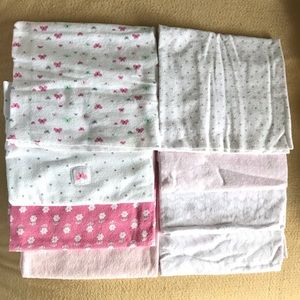 Set of 8 Flannel receiving blankets
